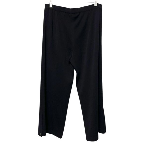 EXCLUSIVELY MISOOK Black Knit Cropped Pants XL - Picture 4 of 4